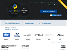 Tablet Screenshot of 2012.pythonbrasil.org.br