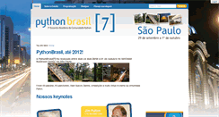 Desktop Screenshot of 2011.pythonbrasil.org.br