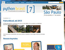 Tablet Screenshot of 2011.pythonbrasil.org.br